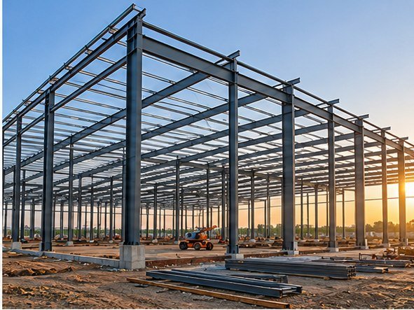 Illustrative image of a steel structure