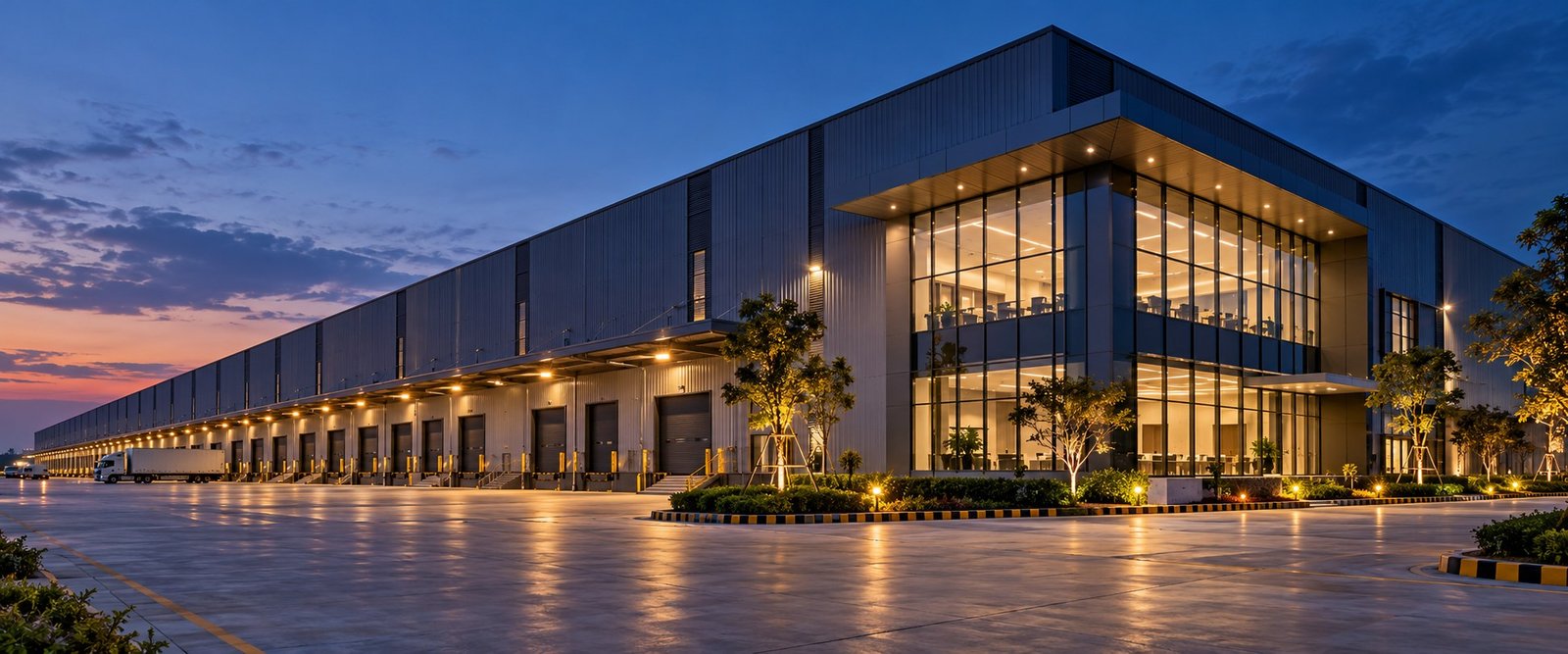 Illustrative image of a completed industrial facility